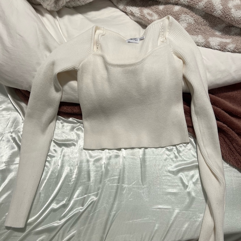 White Princess Polly Crop Top